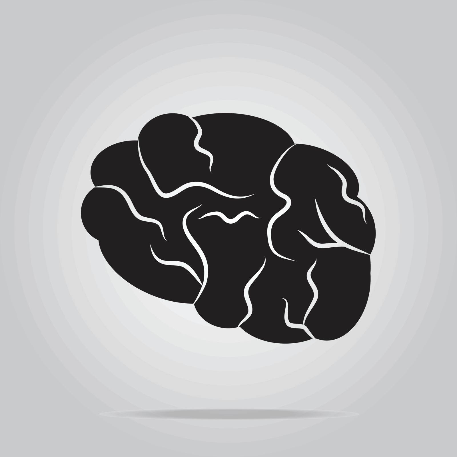 Brain icon, sign vector illustration