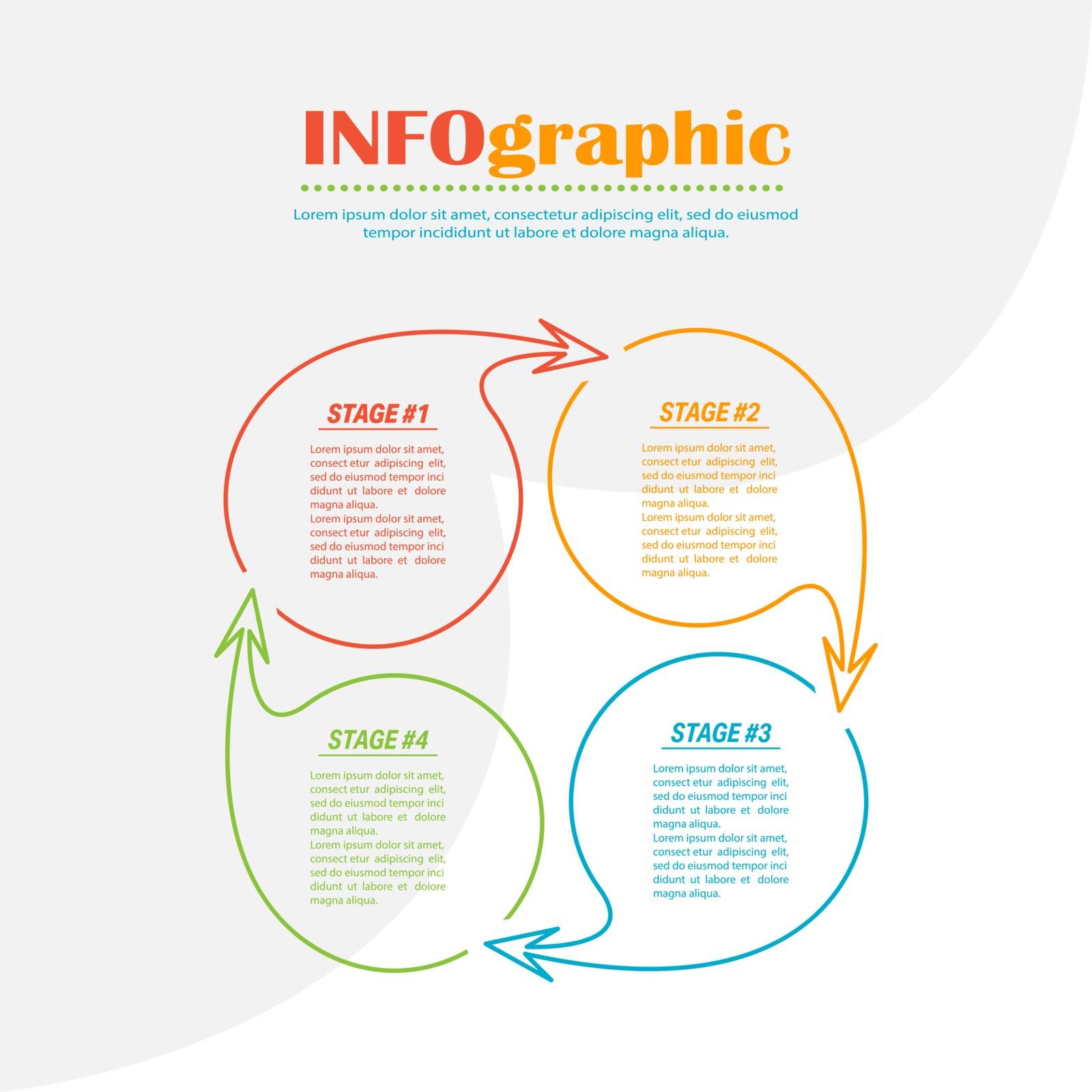 Chart for infographics. Visual description of the process, devel by Grommik