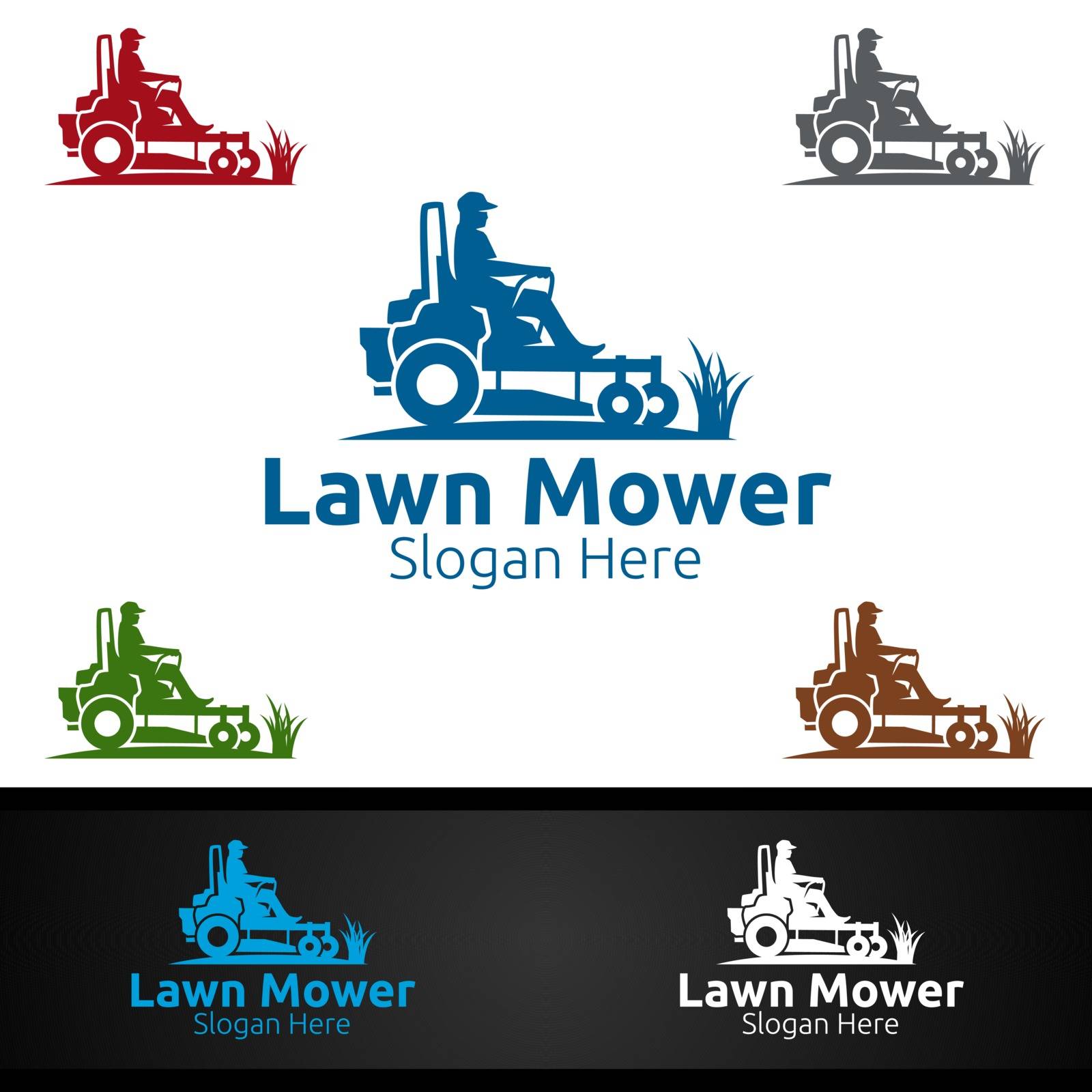 Lawn Mower Logo for Lawn Mowing Gardener Design by denayuneyi