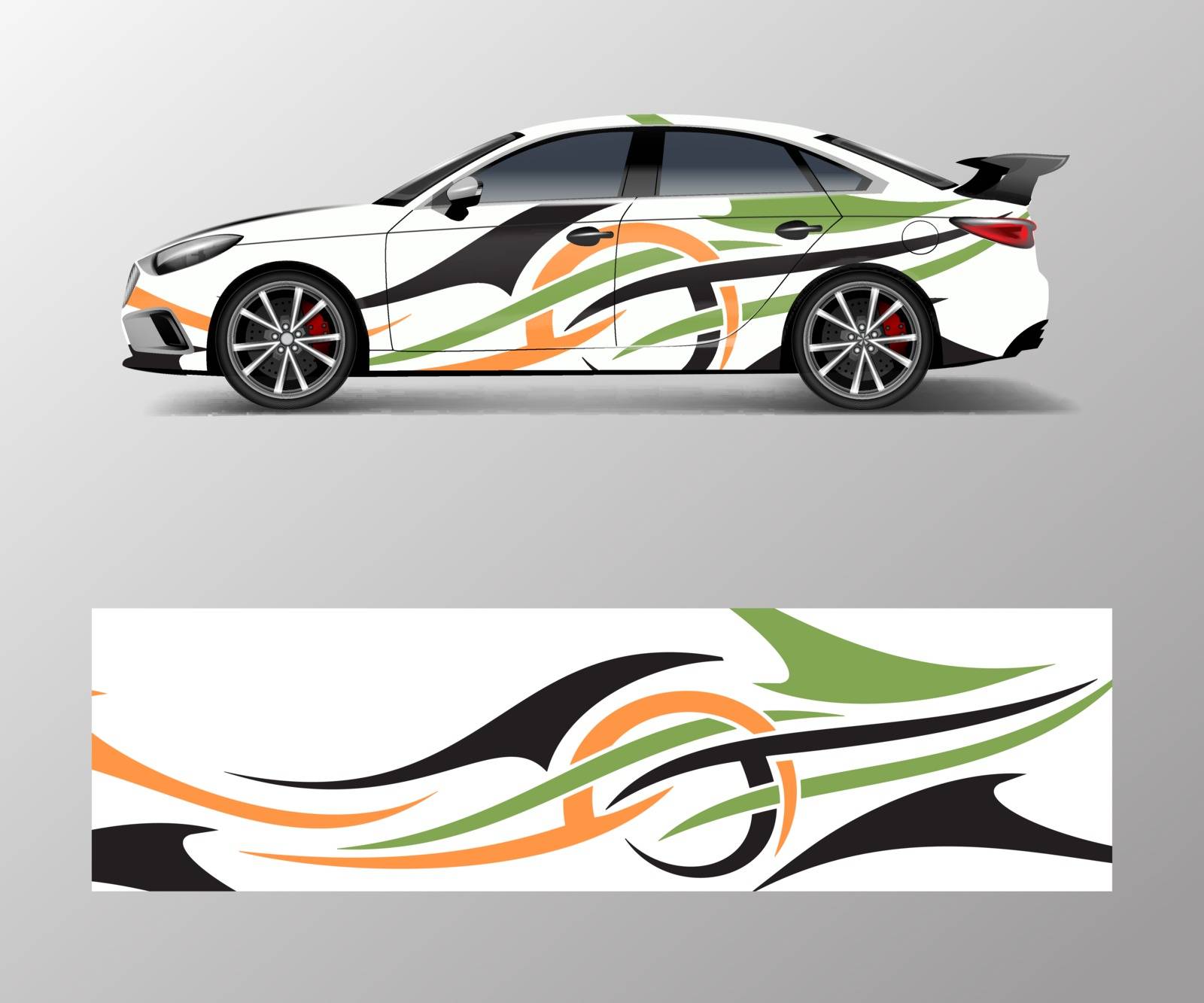 Racing car wrap design. wrap design for custom sport car. by ANITA