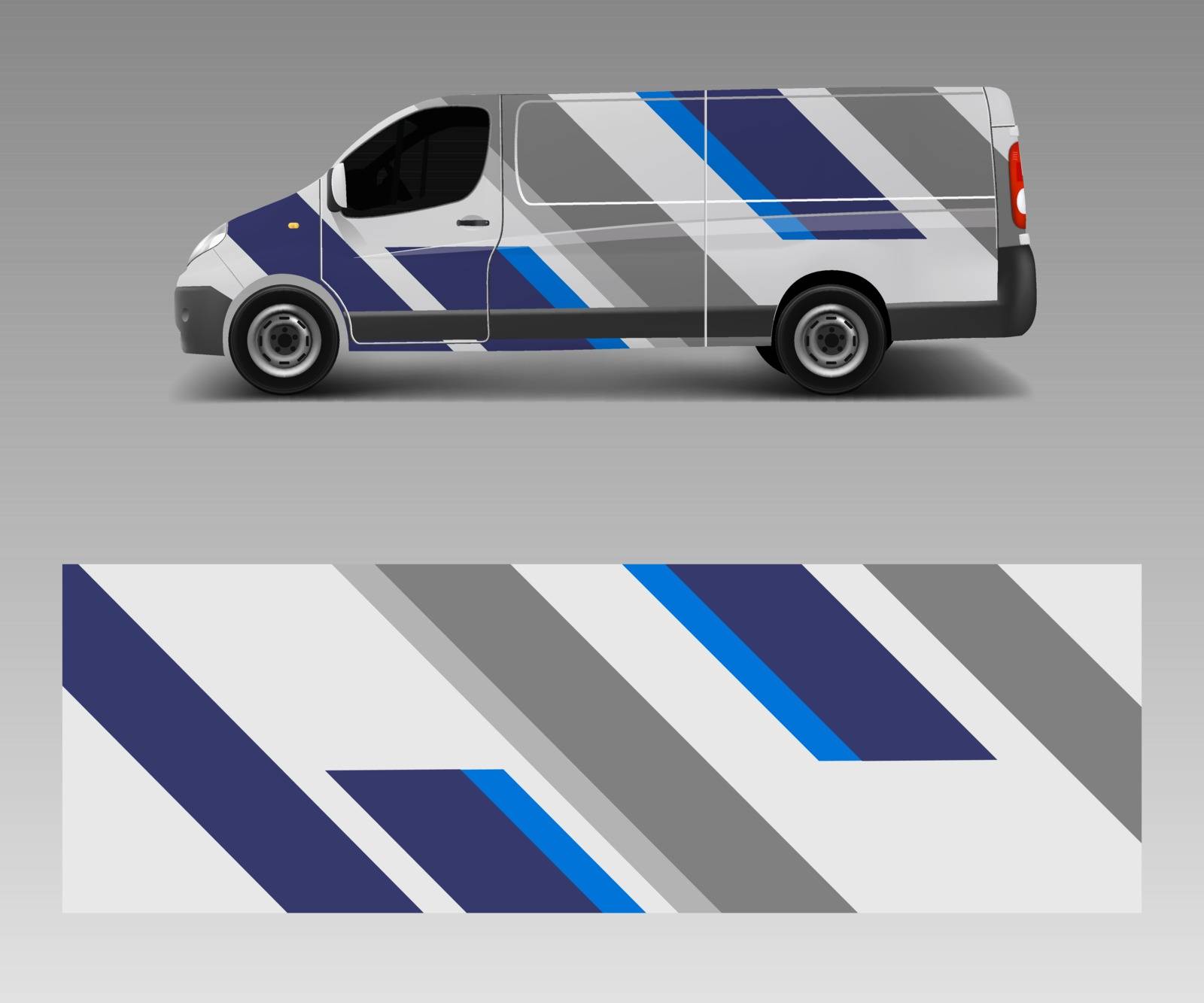 car graphic abstract stripe designs vector. abstract lines design concept for truck and vehicles van graphics vinyl wrap by ANITA