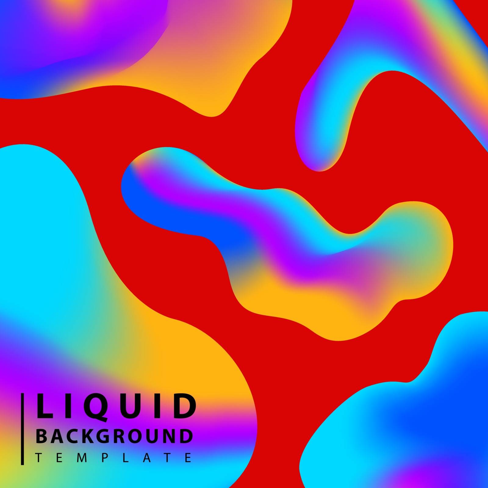 Fluid abstract background. Colorful liquid shape composition. by ANITA