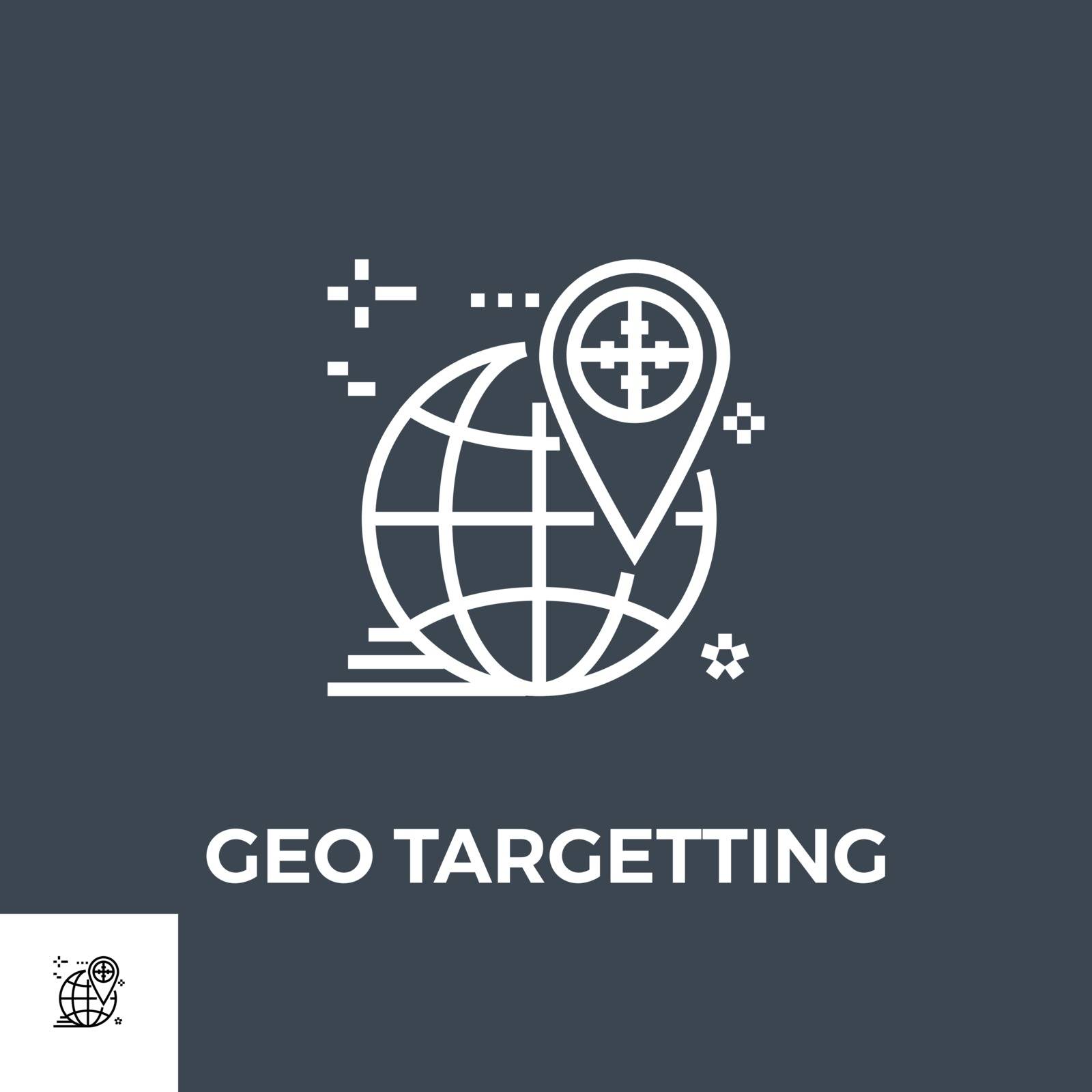 Geo Targetting Line Icon by smoki