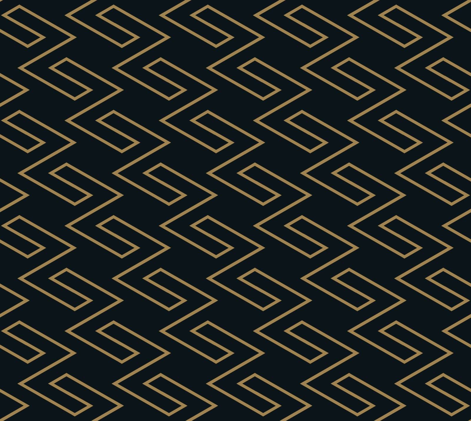 Abstract geometric pattern with lines. A seamless vector background. Blue black and gold texture by ANITA