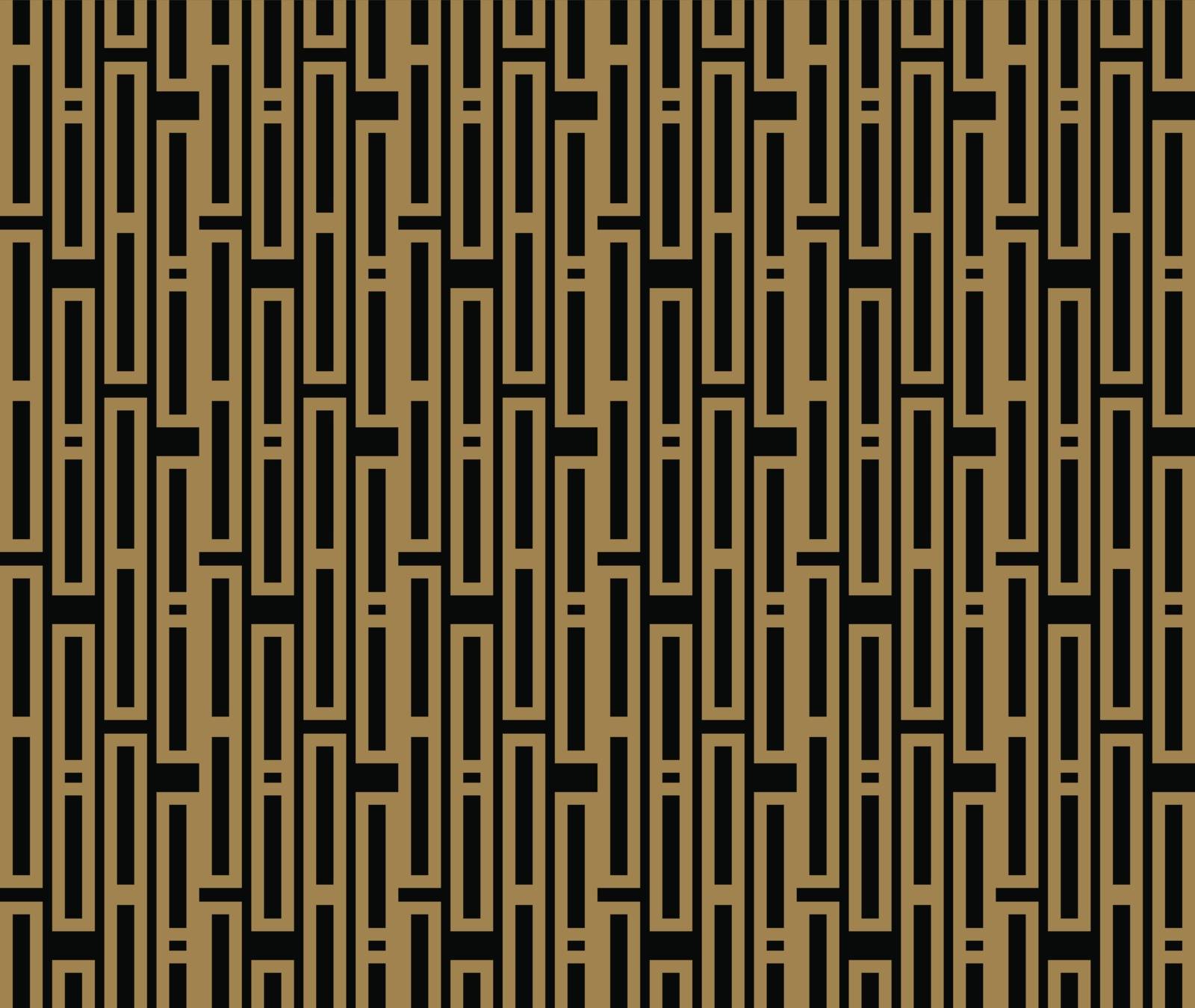 seamless geometric pattern by stripes line . Seamless vector background. Black texture. by ANITA