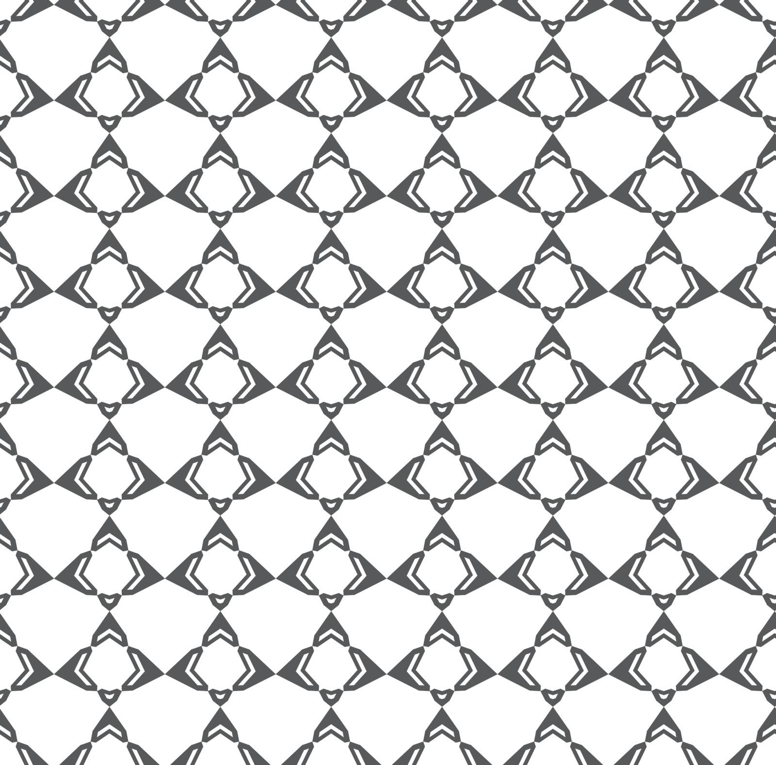 Abstract geometric Seamless pattern . Repeating geometric Black and white texture. geometric decoration by ANITA