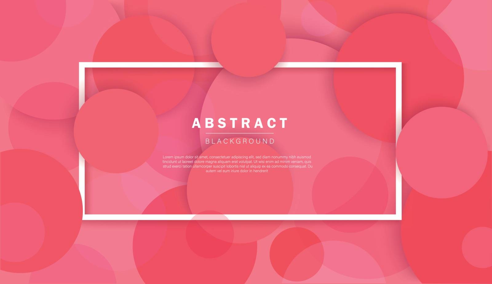 Abstract pink circle background vector illustration by h-santima