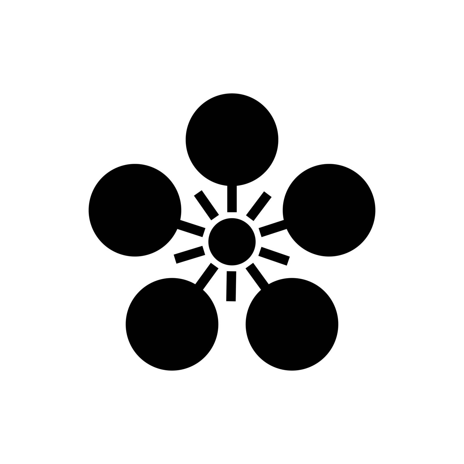 Sign or symbol in Japanese style design on white by infinityyy