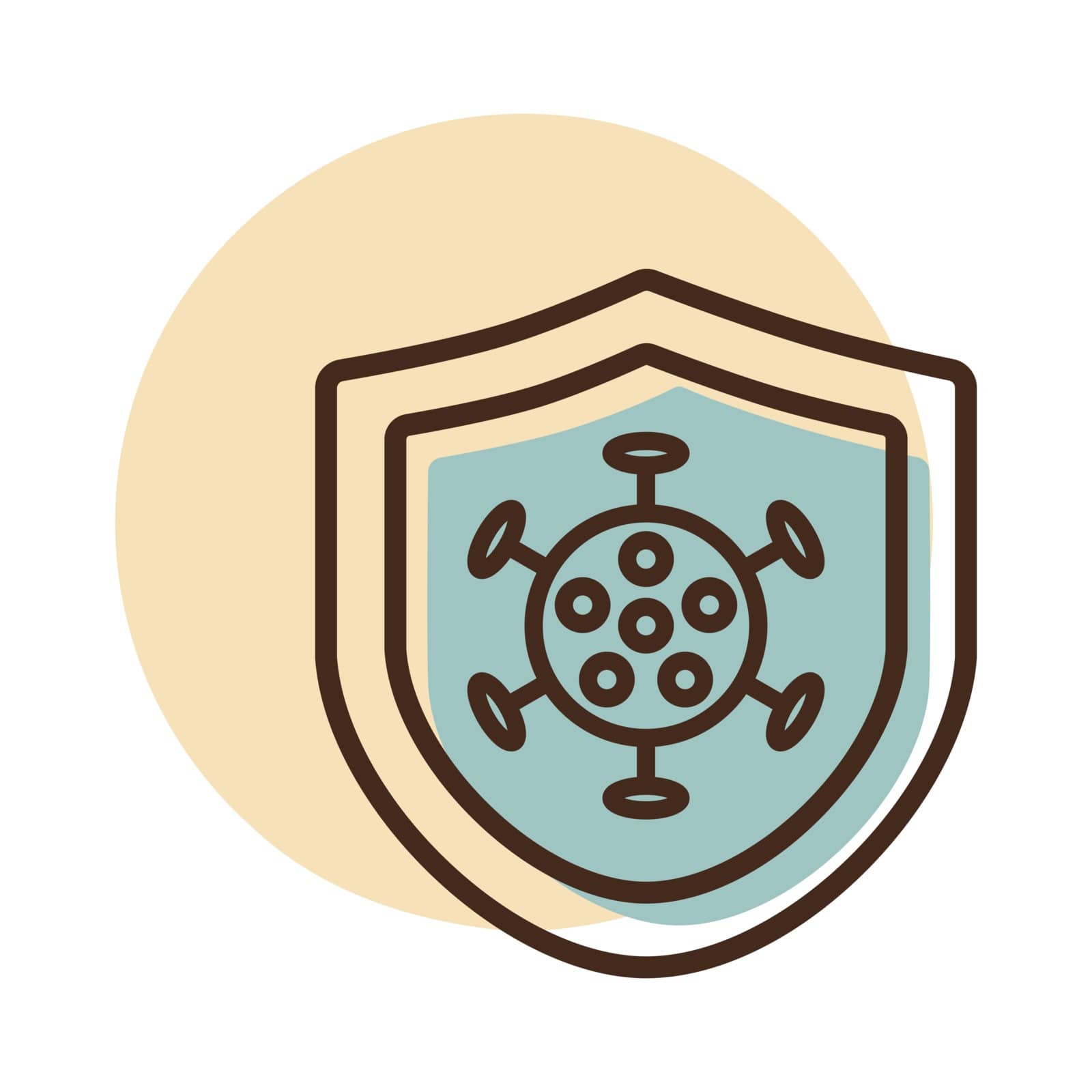 Corona virus protection vector icon. Medical sign. Coronavirus. Graph symbol for medical web site and apps design, logo, app, UI