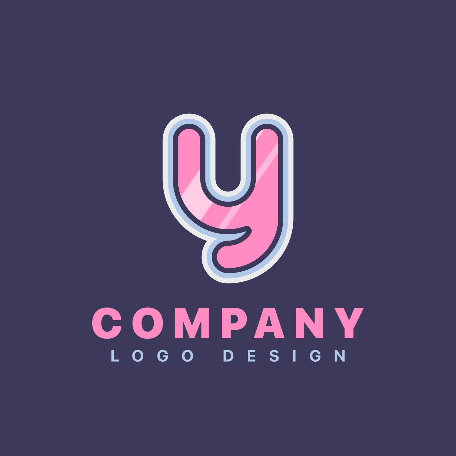 Letter Y logo design template. Company logo icon