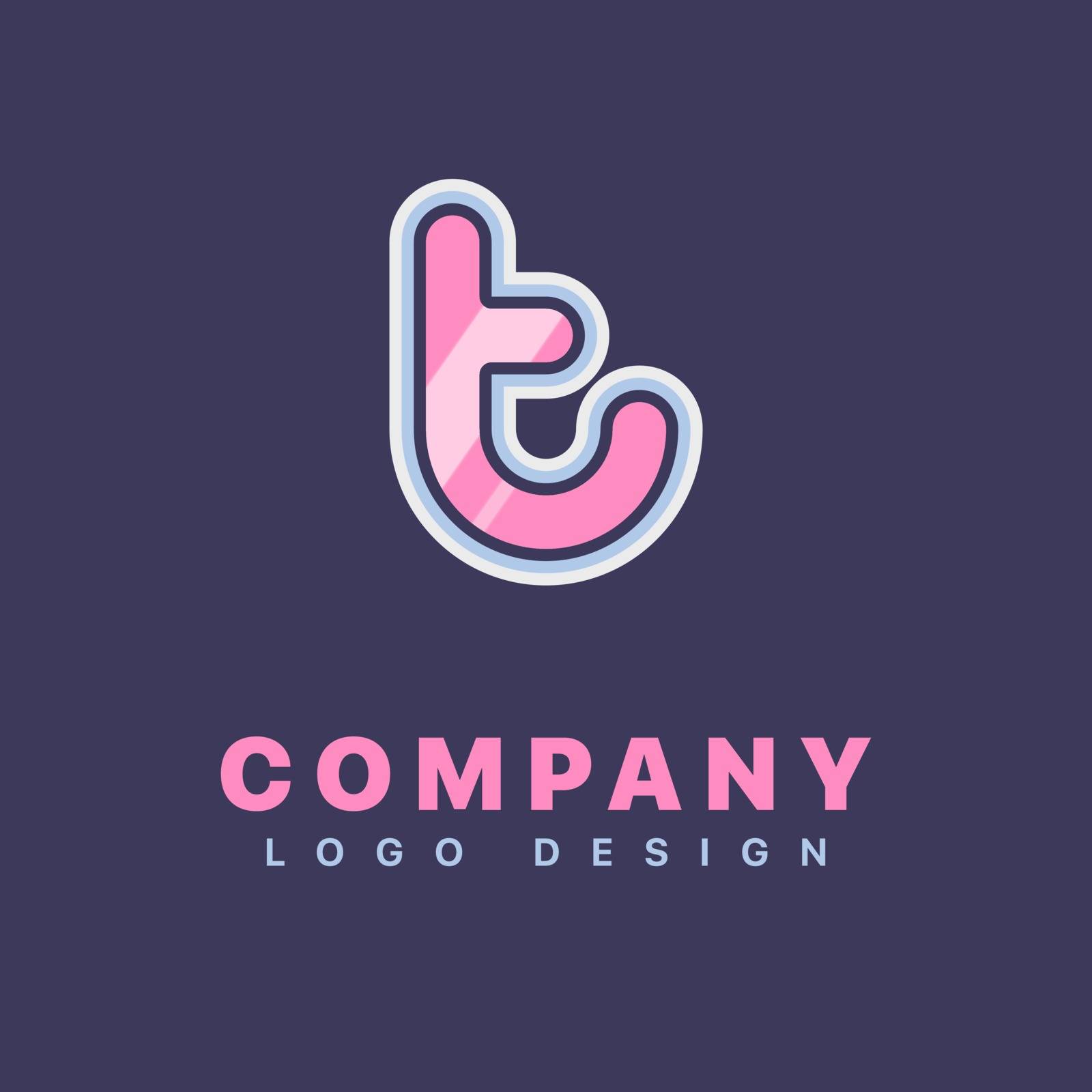 Letter T logo design template. Company logo icon