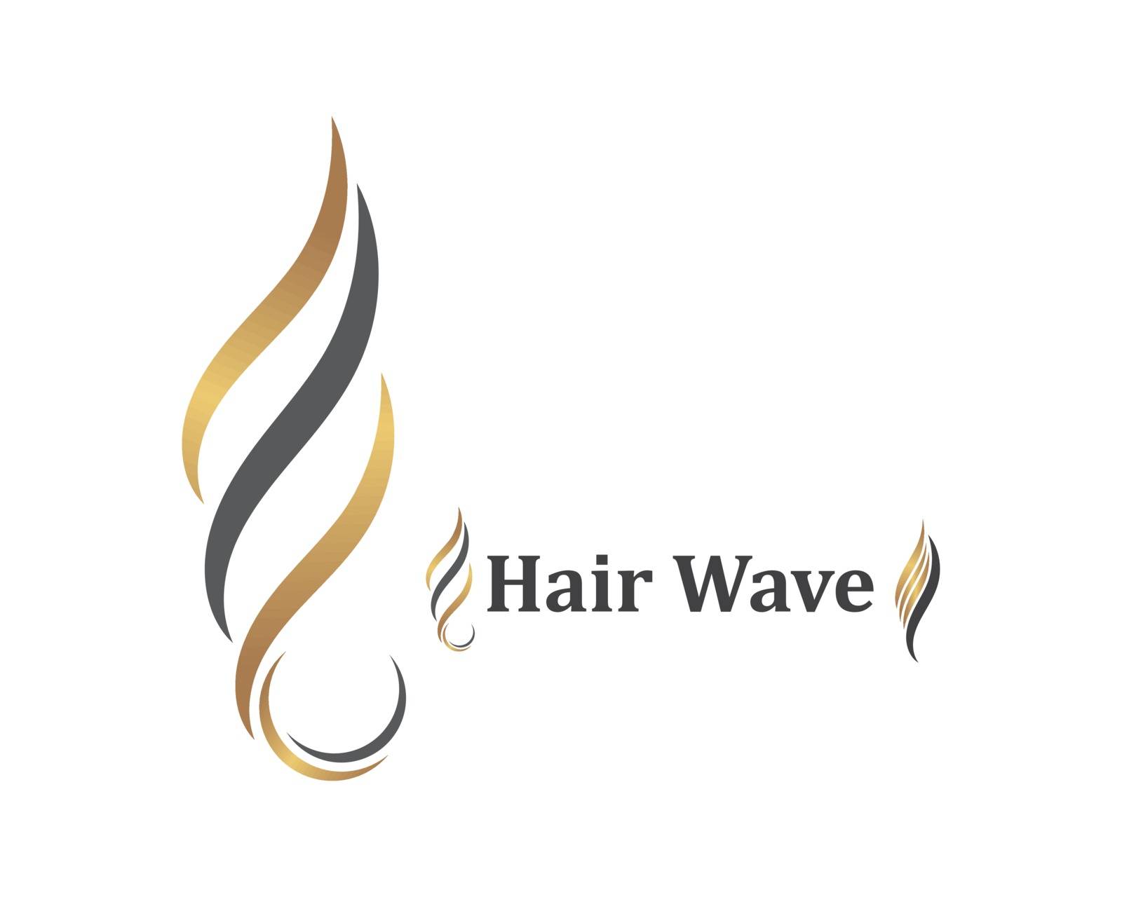 hair wave icon vector illustratin design symbol of hairstyle and salon template