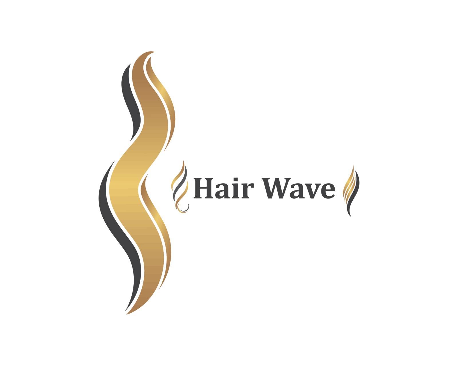 hair wave icon vector illustratin design symbol of hairstyle and by idan