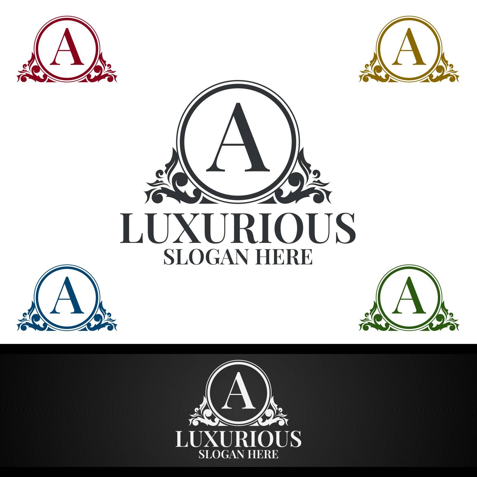 Luxurious Royal Logo for Jewelry, Wedding, Hotel or Fashion by denayuneyi