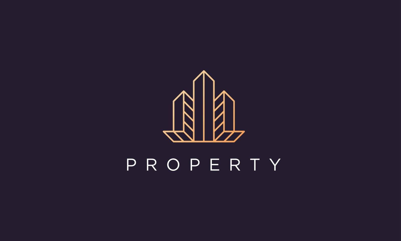 luxury and classy logo design for real estate agent in a simple and modern style by murnifine