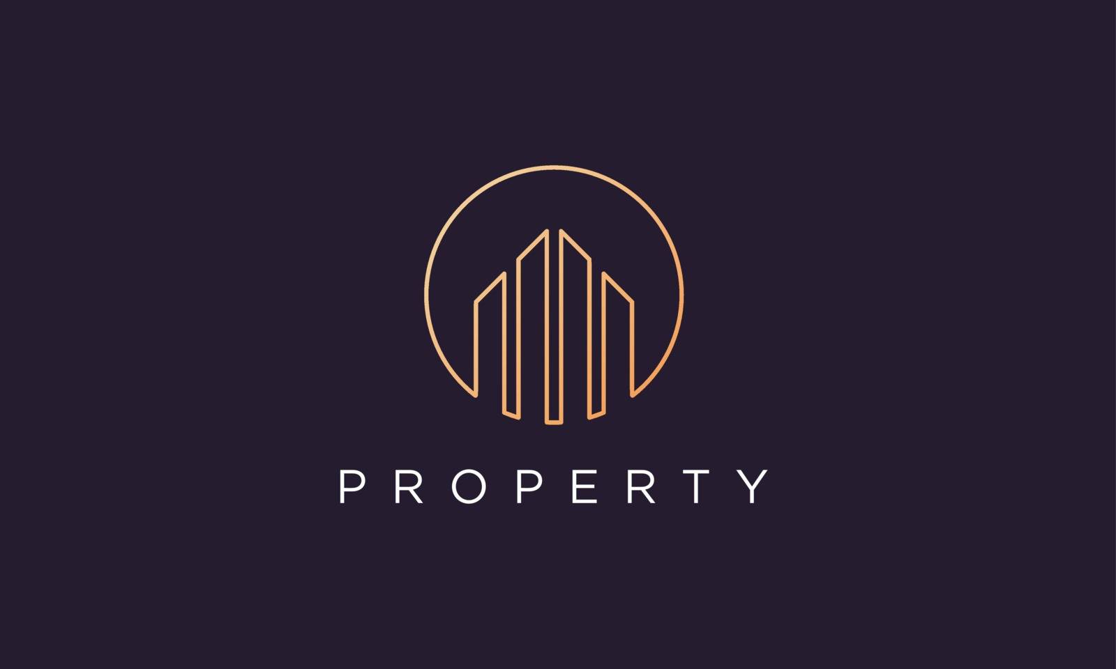 luxury and classy logo design for real estate agent in a simple and modern style by murnifine