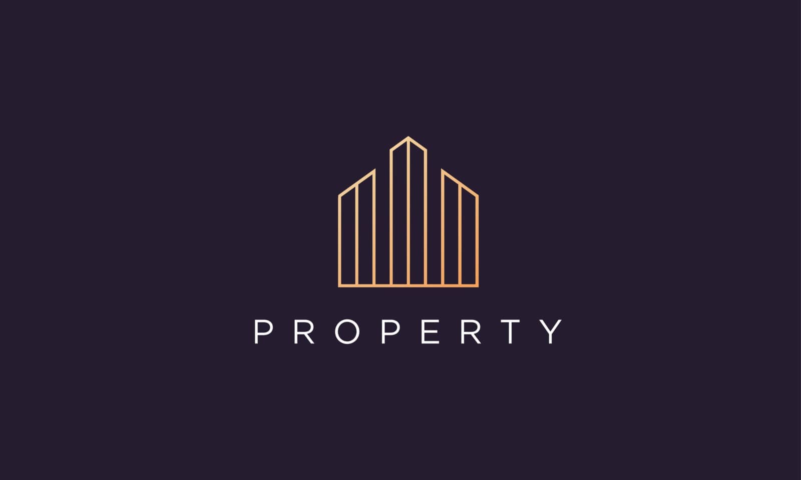 logo design template for a luxury and classy property company with a professional and modern style by murnifine