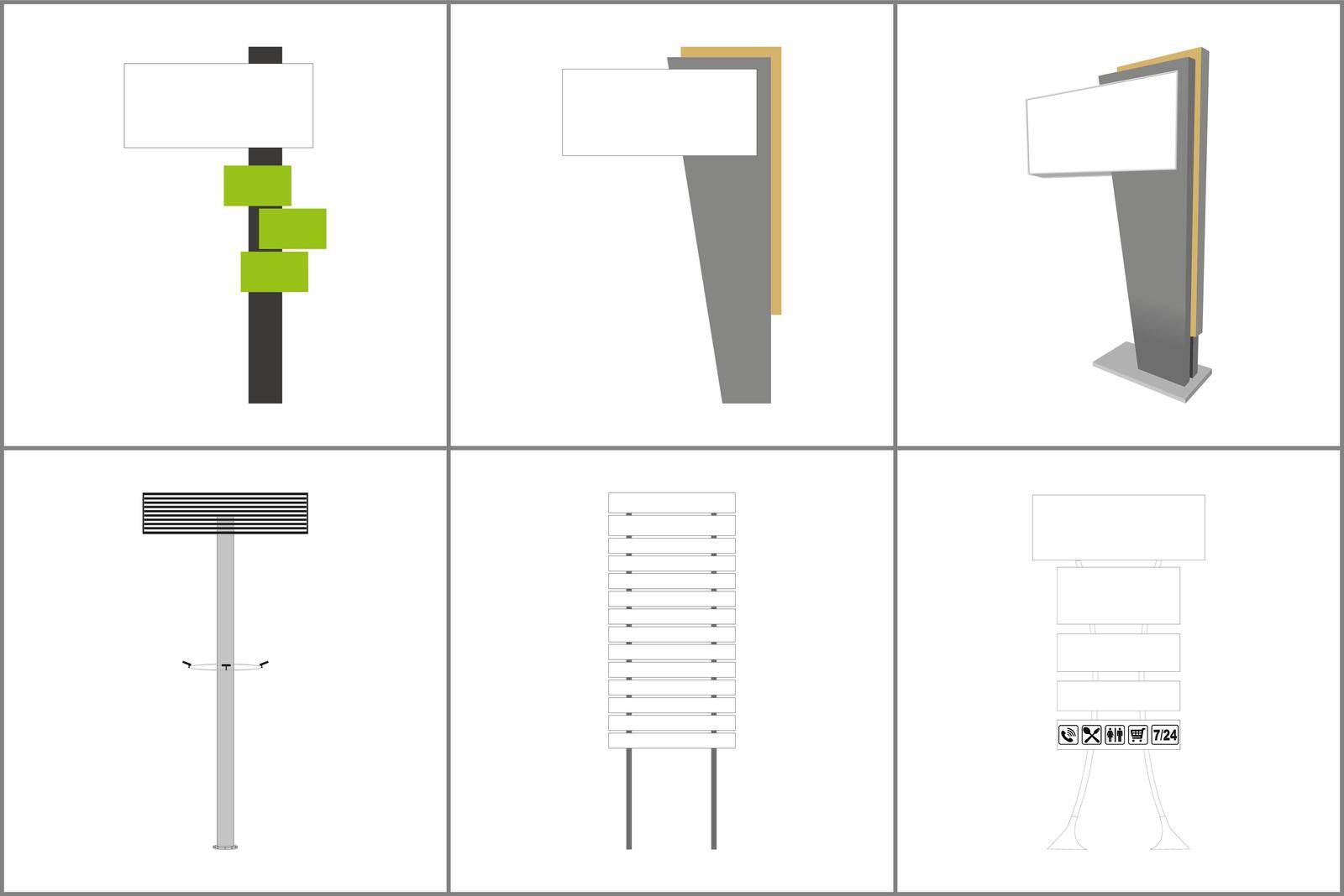 Exterior and Interior Wayfinding Signage System. by hakankacar2014