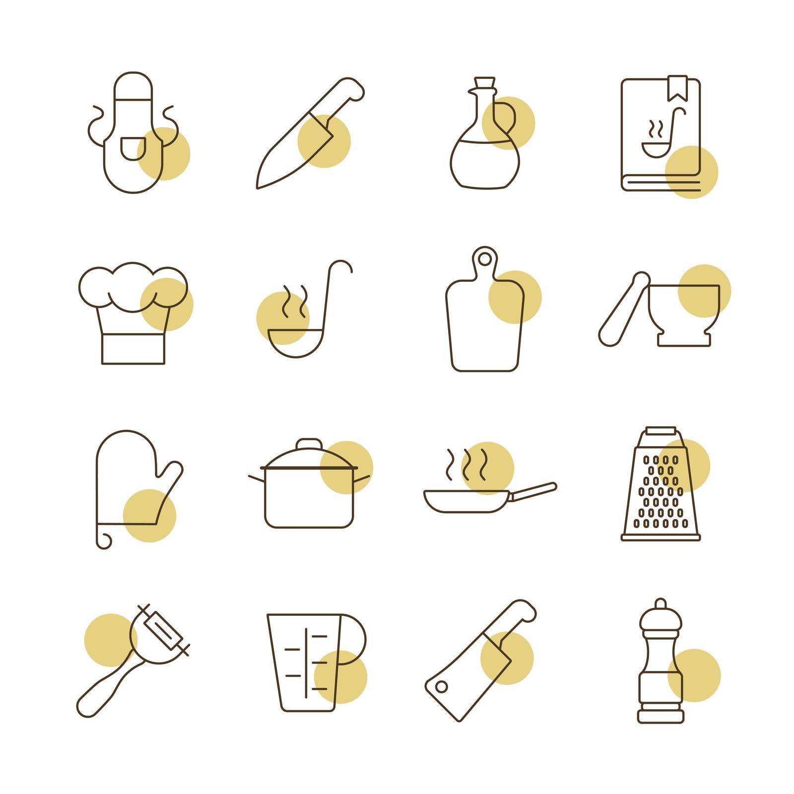 cooking food icons by nosik