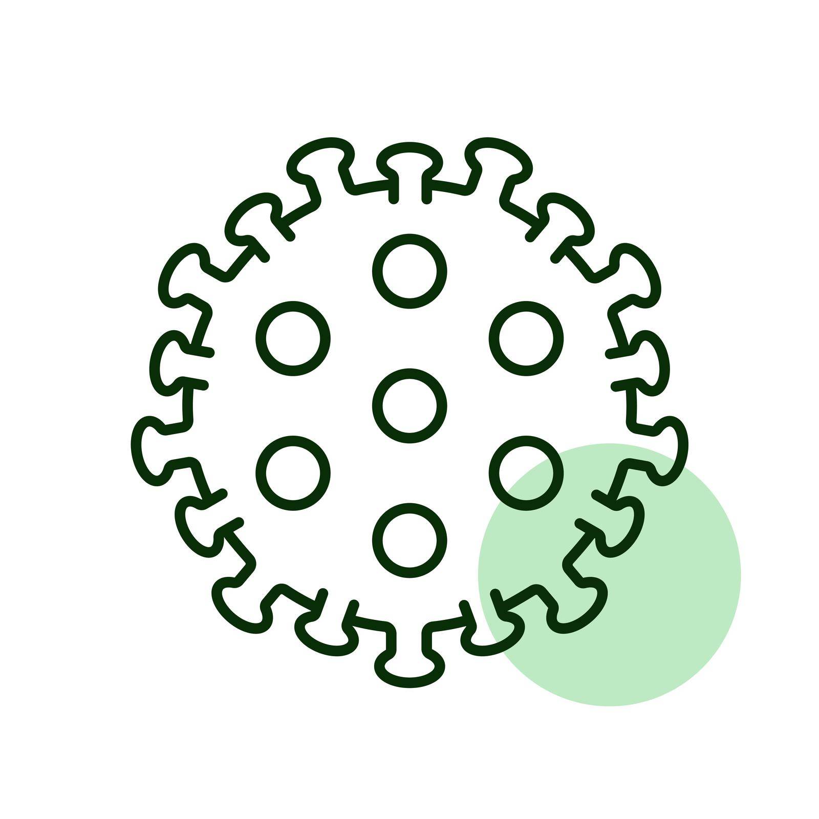 Coronavirus Bacteria 2019-nCoV vector icon by nosik
