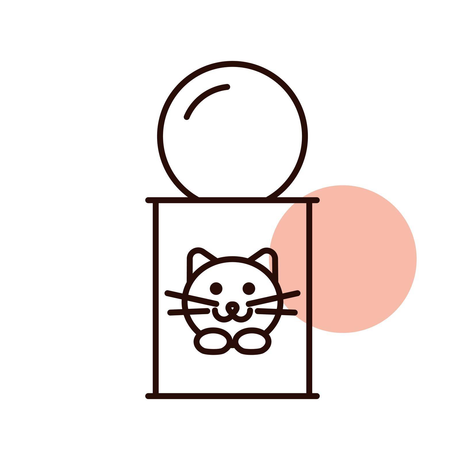 Pet cat food can vector icon. Pet animal sign. Graph symbol for pet and veterinary web site and apps design, logo, app, UI