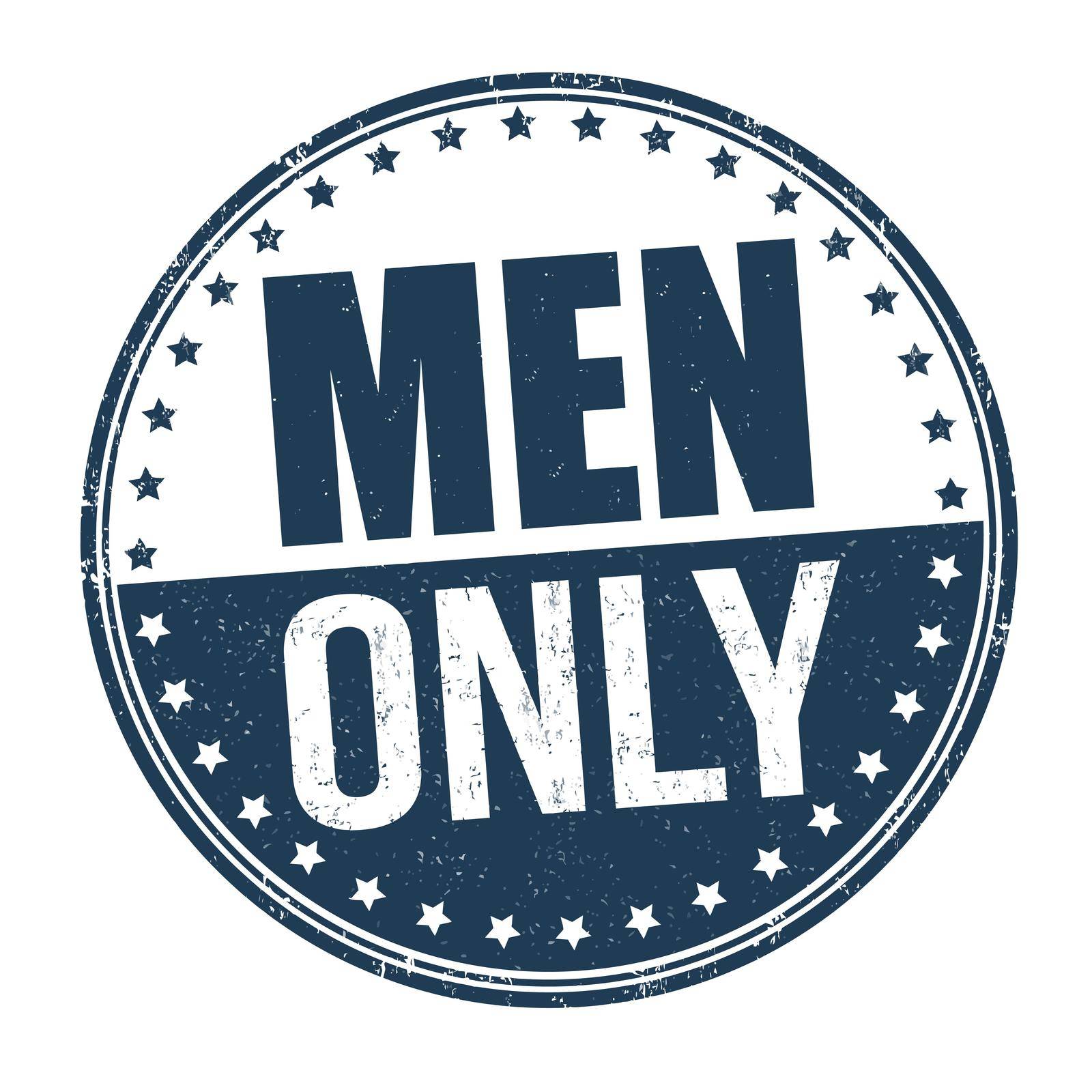 Men only grunge rubber stamp  by roxanabalint