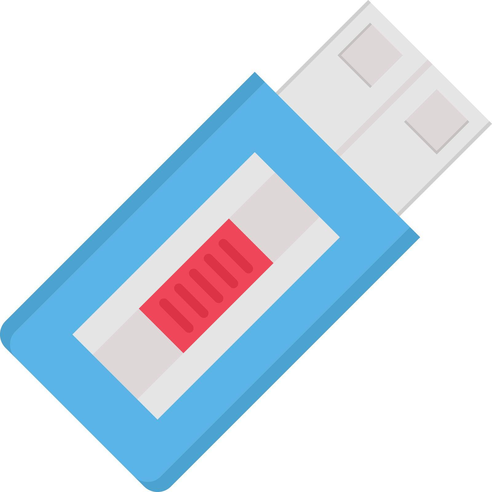 flash vector colour flat icon