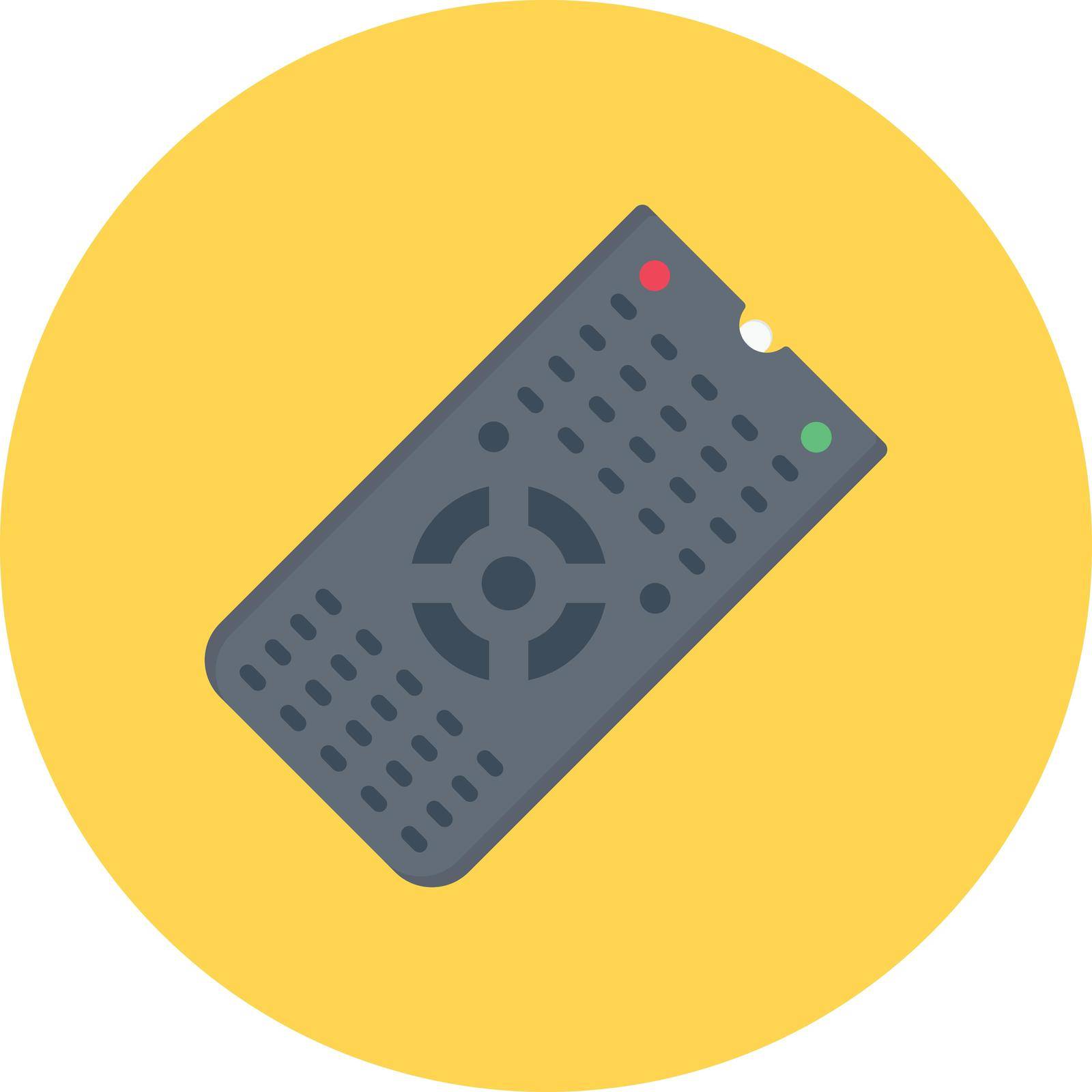 remote vector colour flat icon