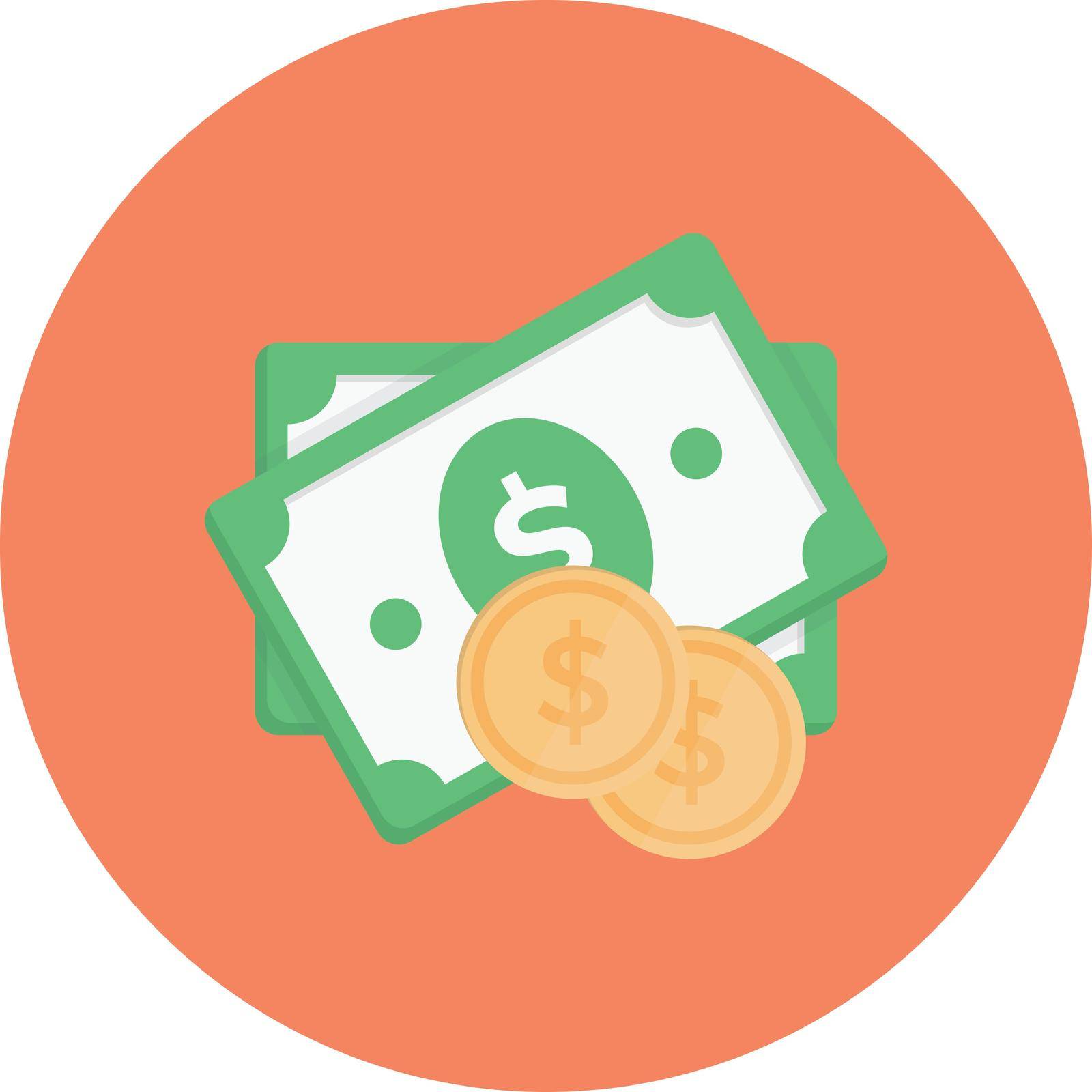money vector colour flat icon