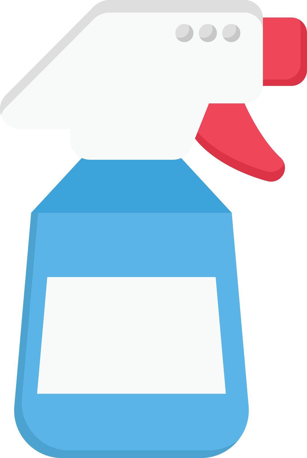 spray bottle vector flat colour icon