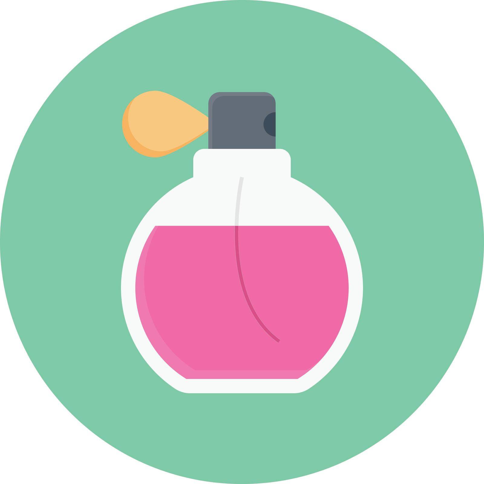 perfume vector flat colour icon