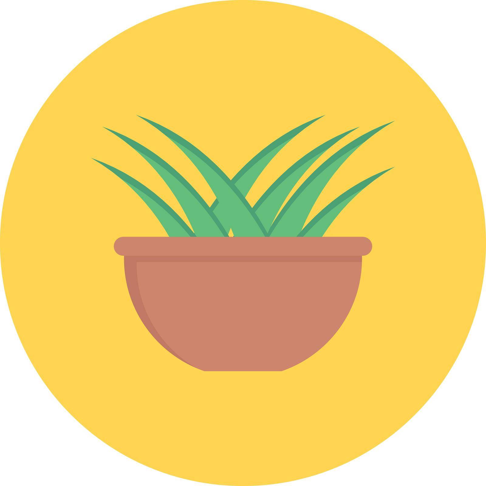 plant vector flat colour icon