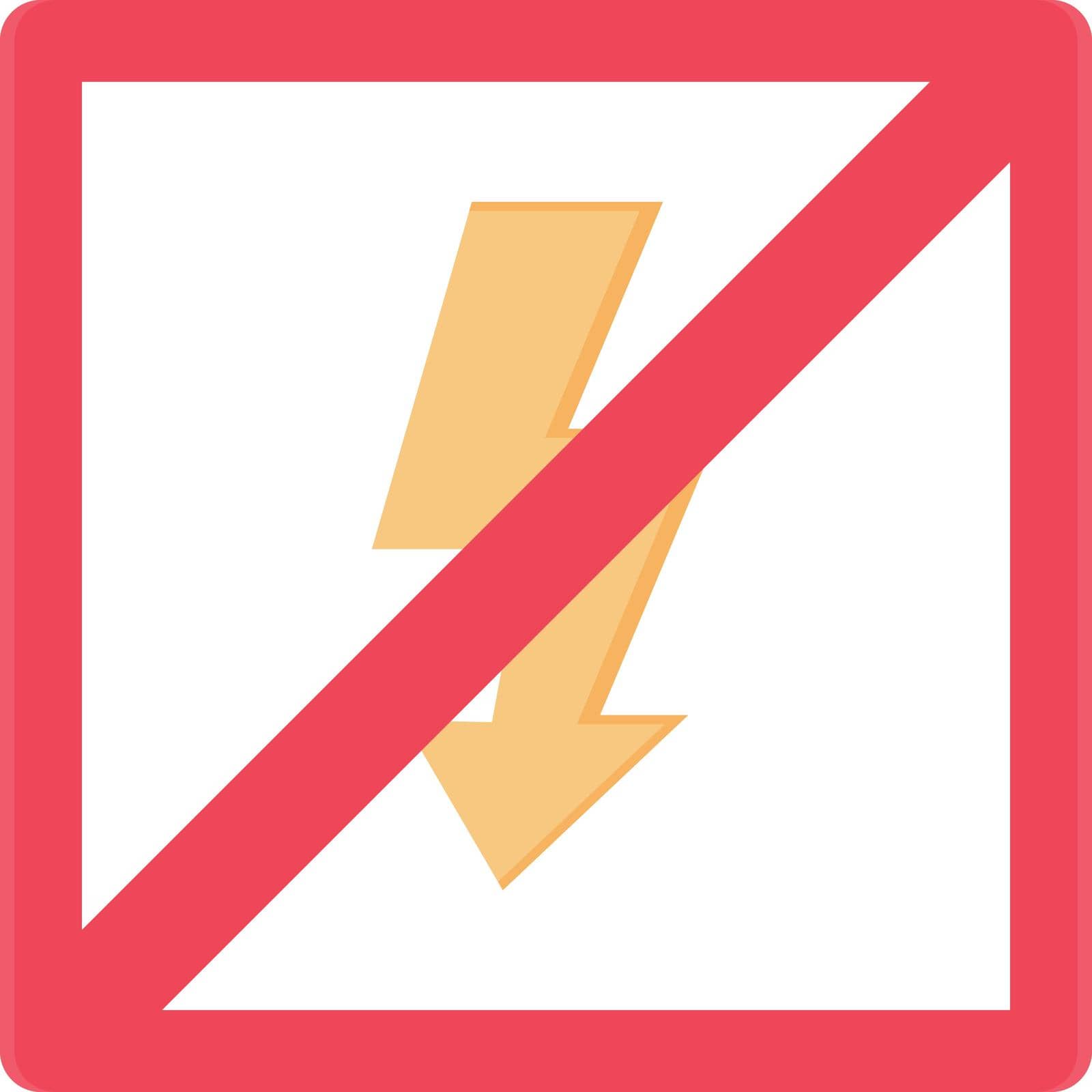 stop vector flat color icon