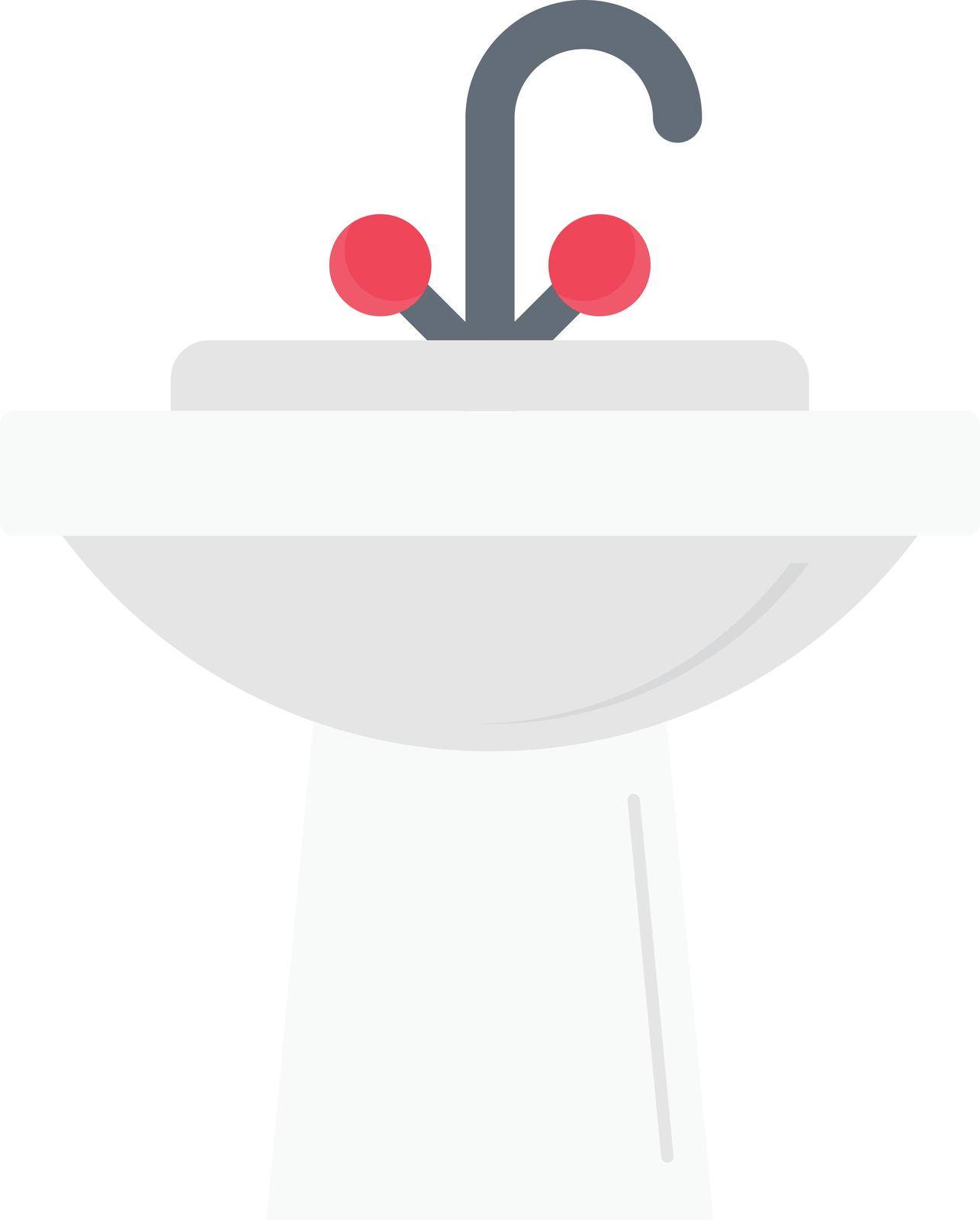sink vector flat color icon