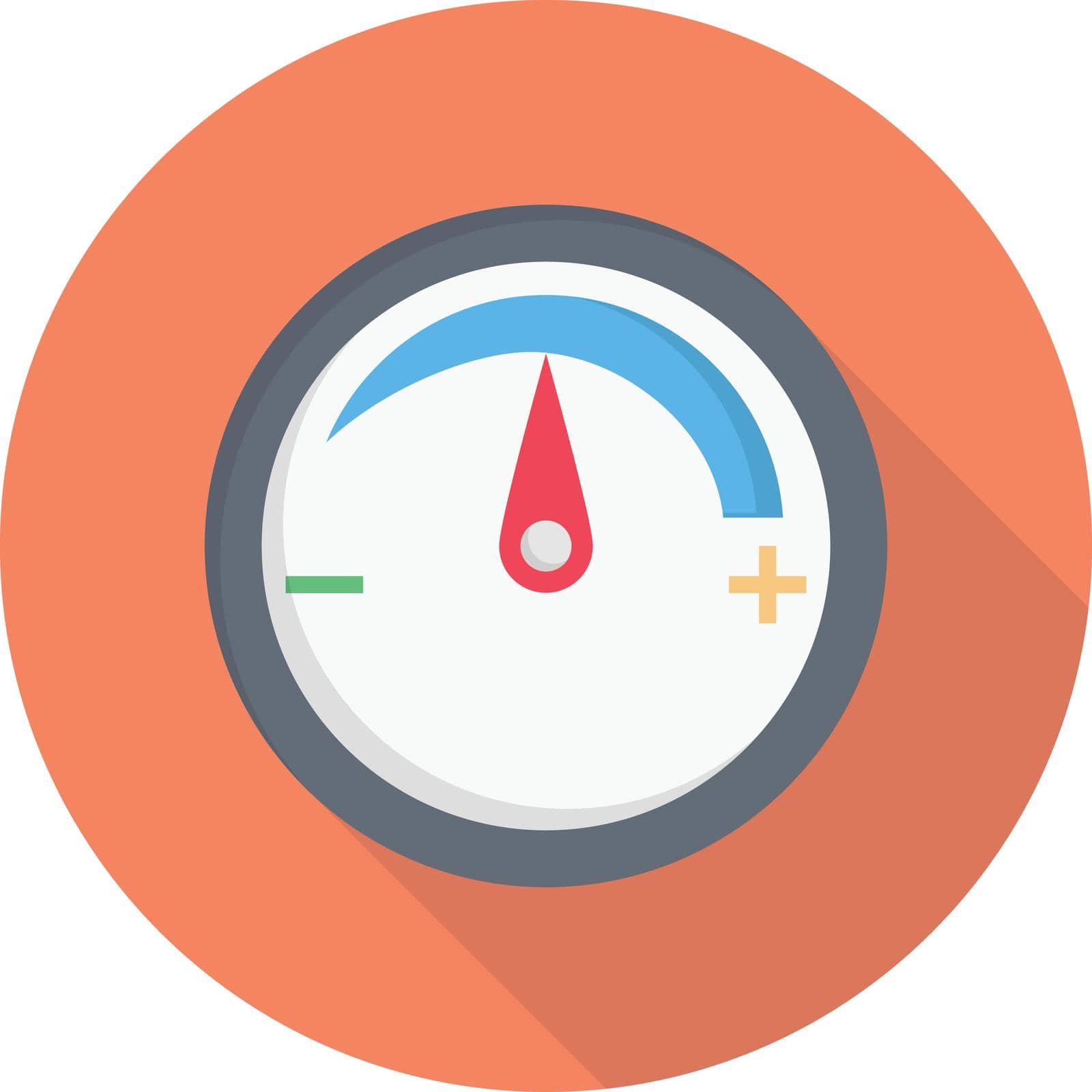 meter vector flat colour icon
