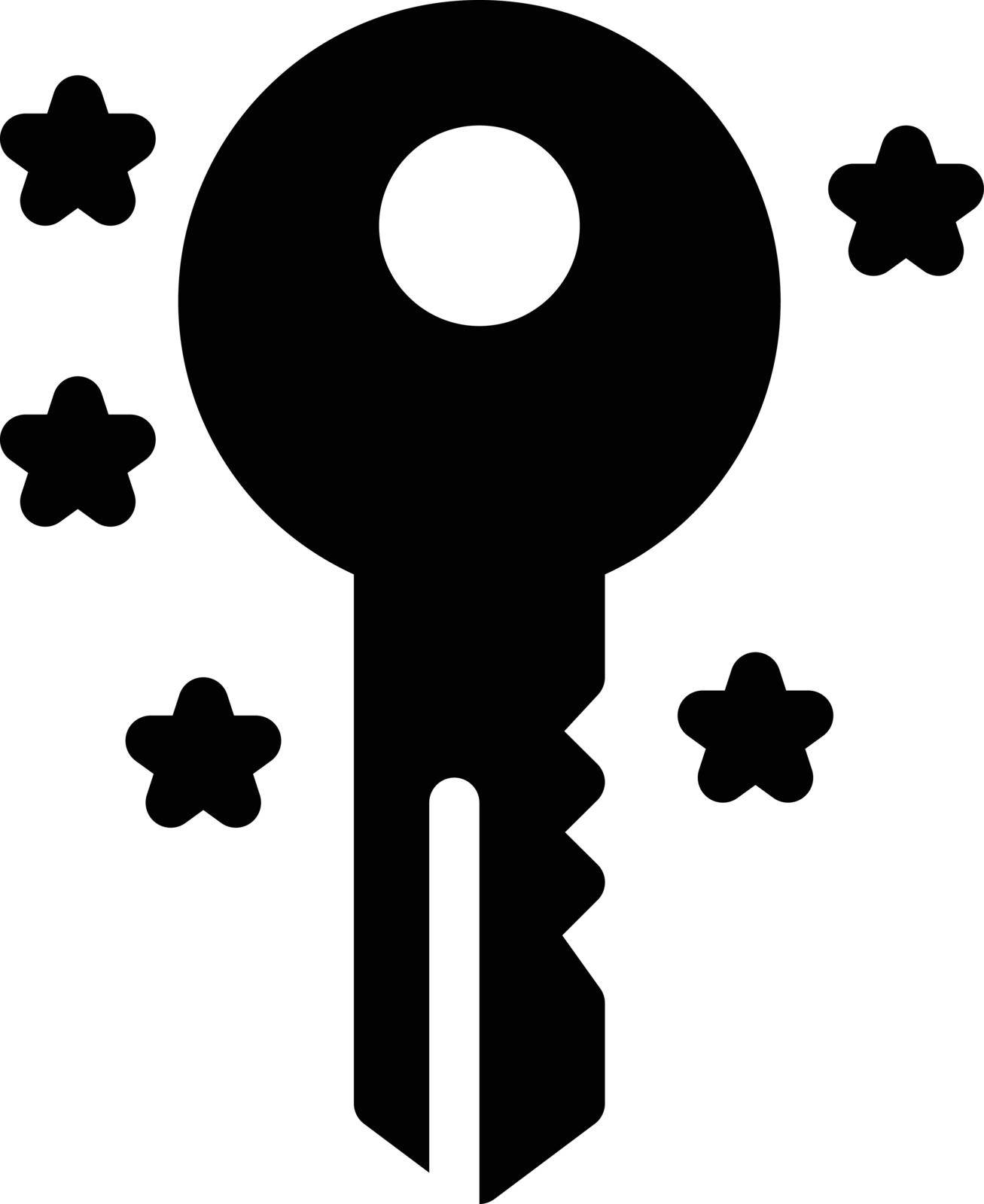 key vector glyph flat icon