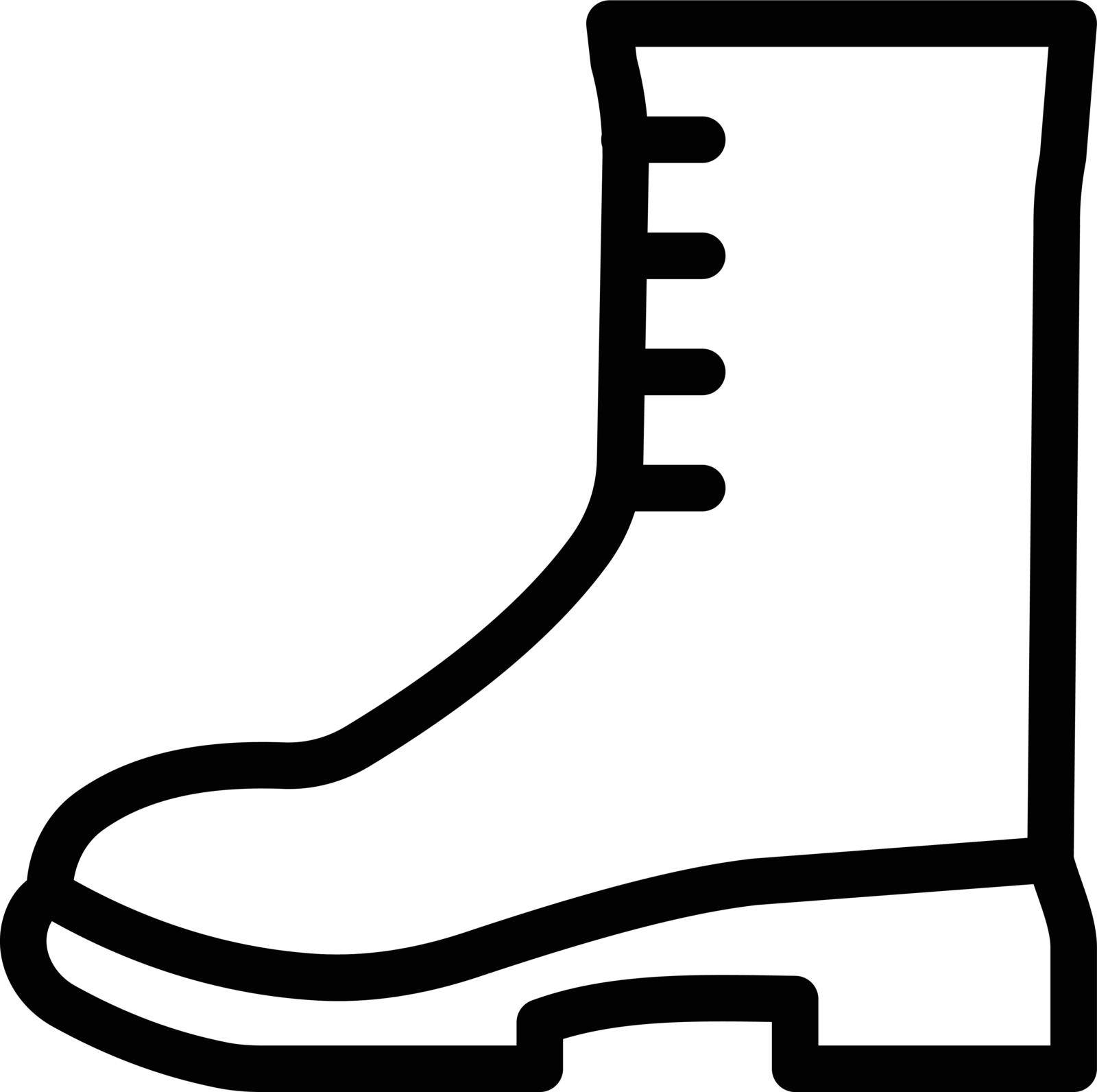 shoe vector thin line icon