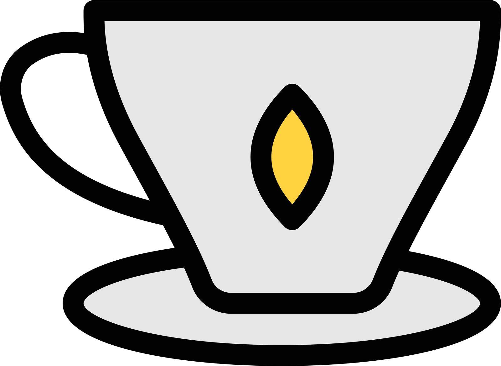 coffee vector colour line icon