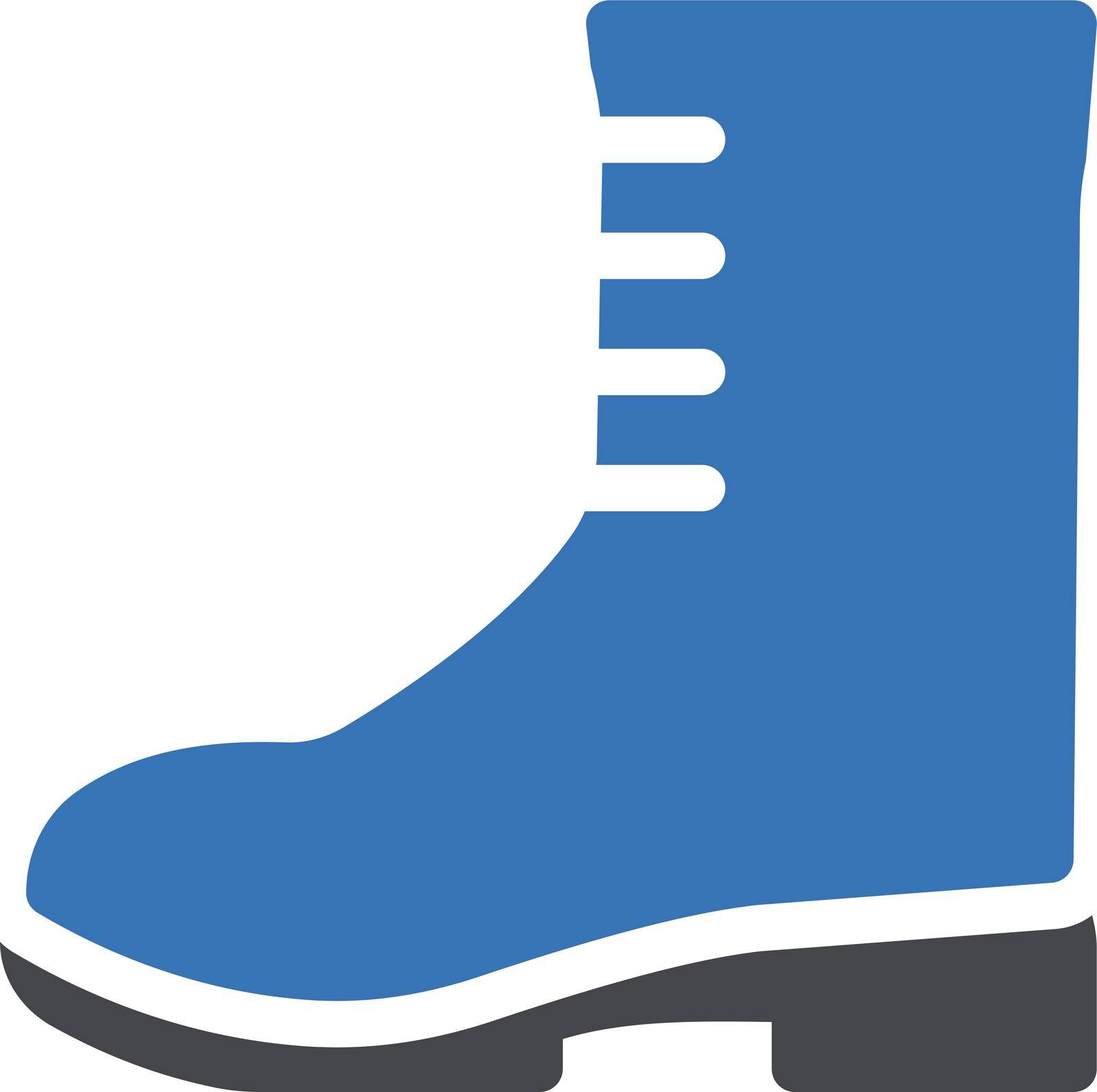 shoe vector glyph colour icon