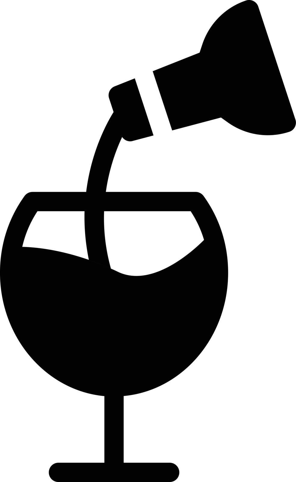 drink vector glyph flat icon
