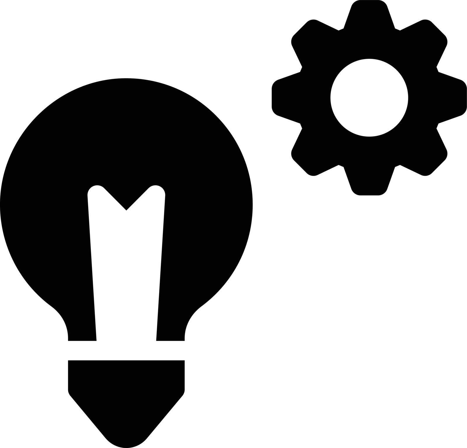 creative vector glyph flat icon