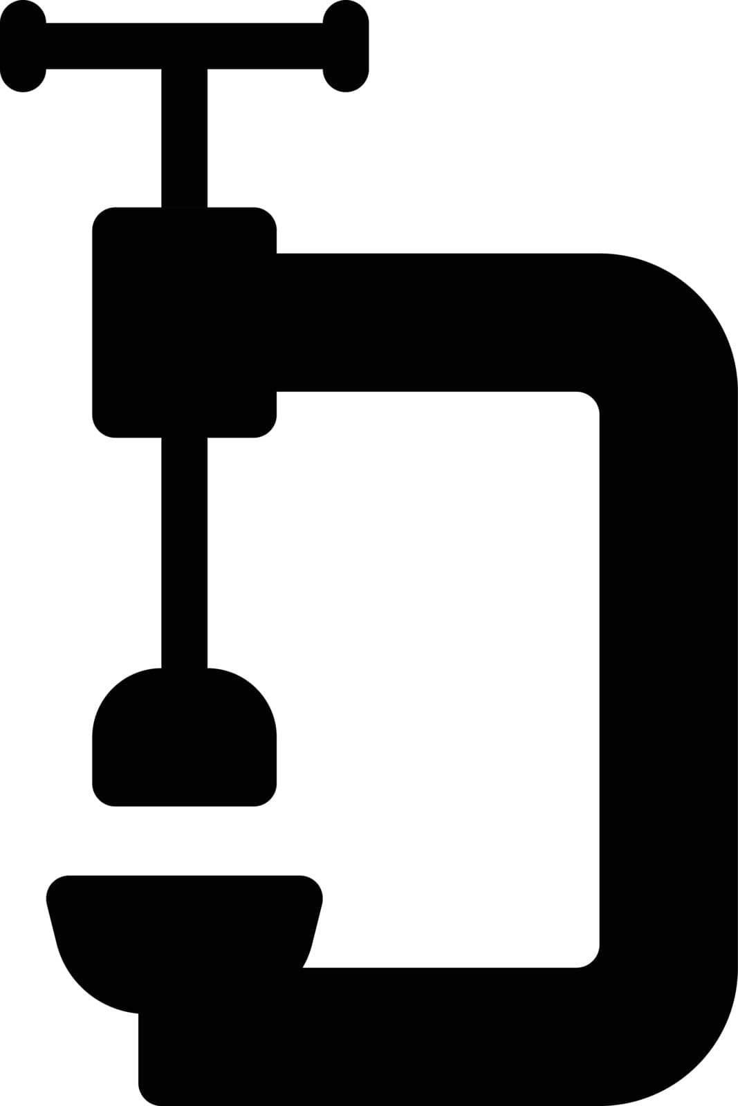 clip vector glyph flat icon