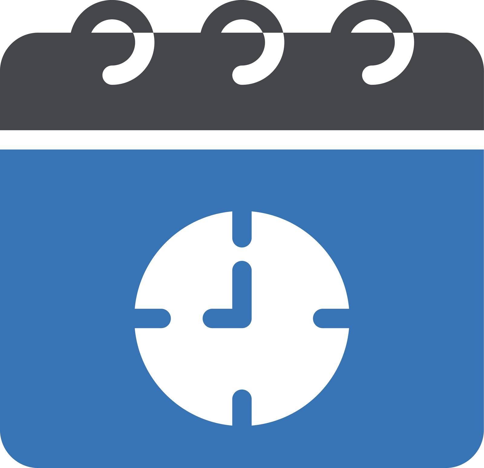 schedule vector glyph color icon