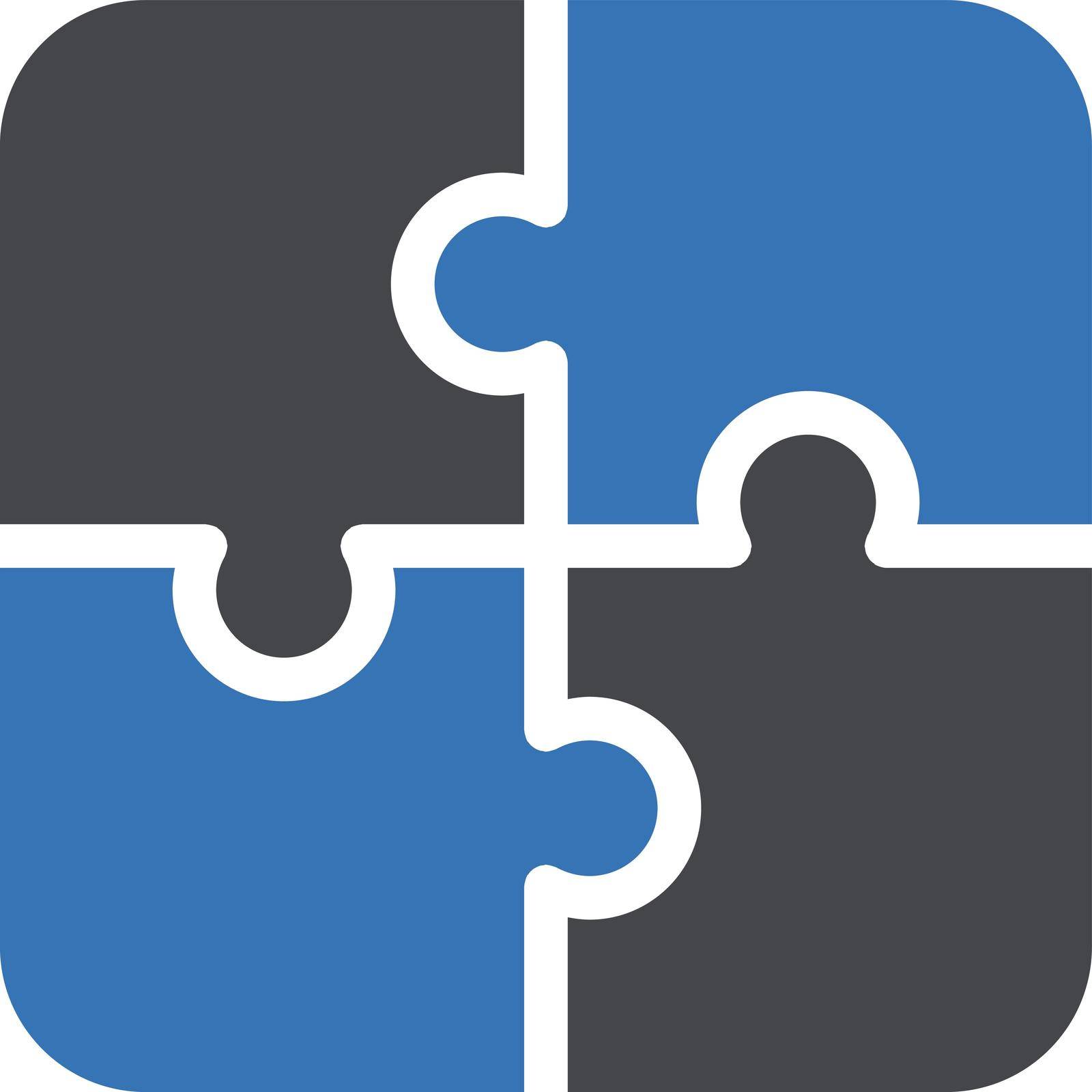 puzzle vector glyph colour icon
