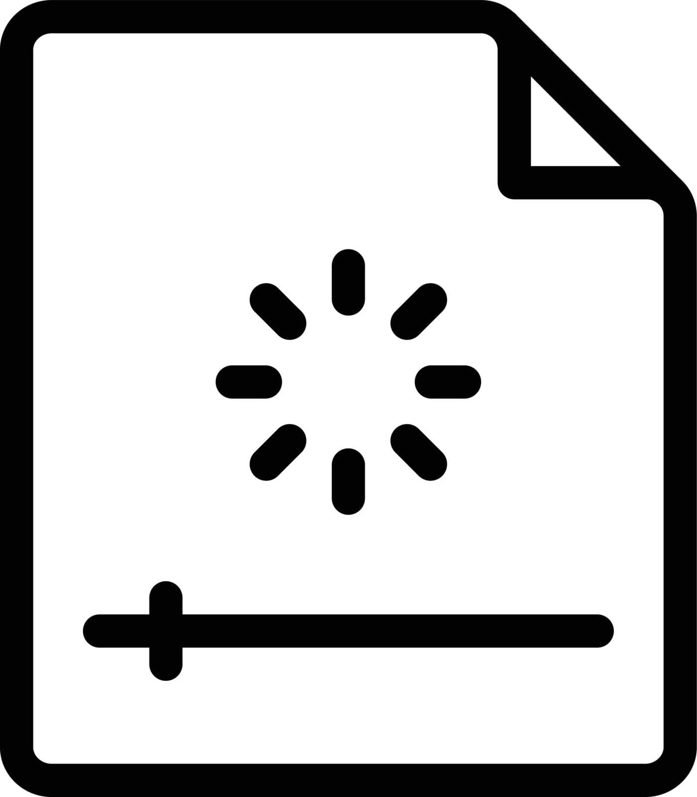 mp4 file vector thin line icon