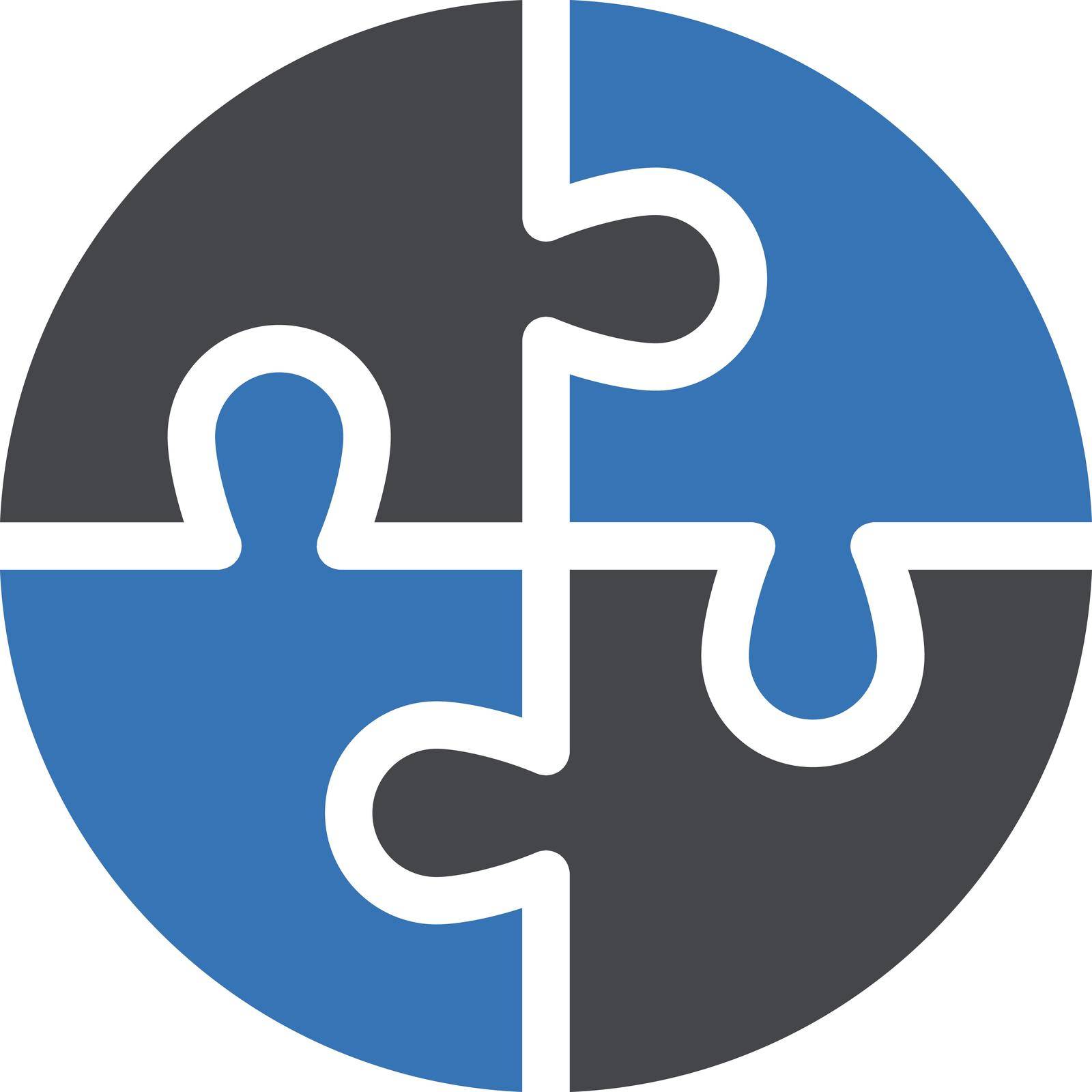 puzzle vector glyph colour icon