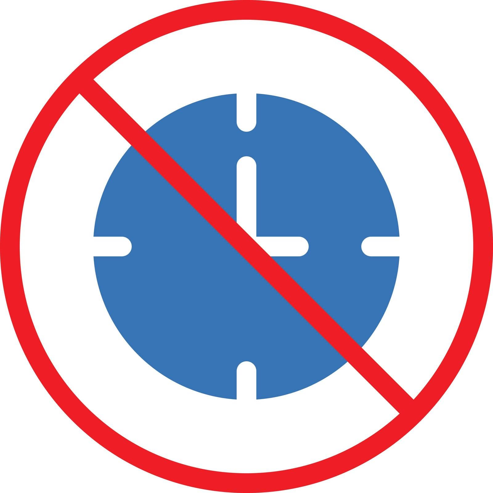 banned vector glyph color icon