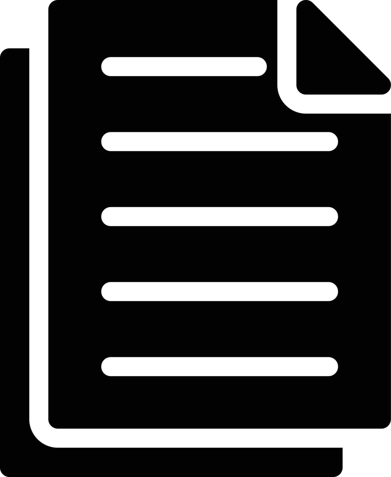 document vector glyph flat icon