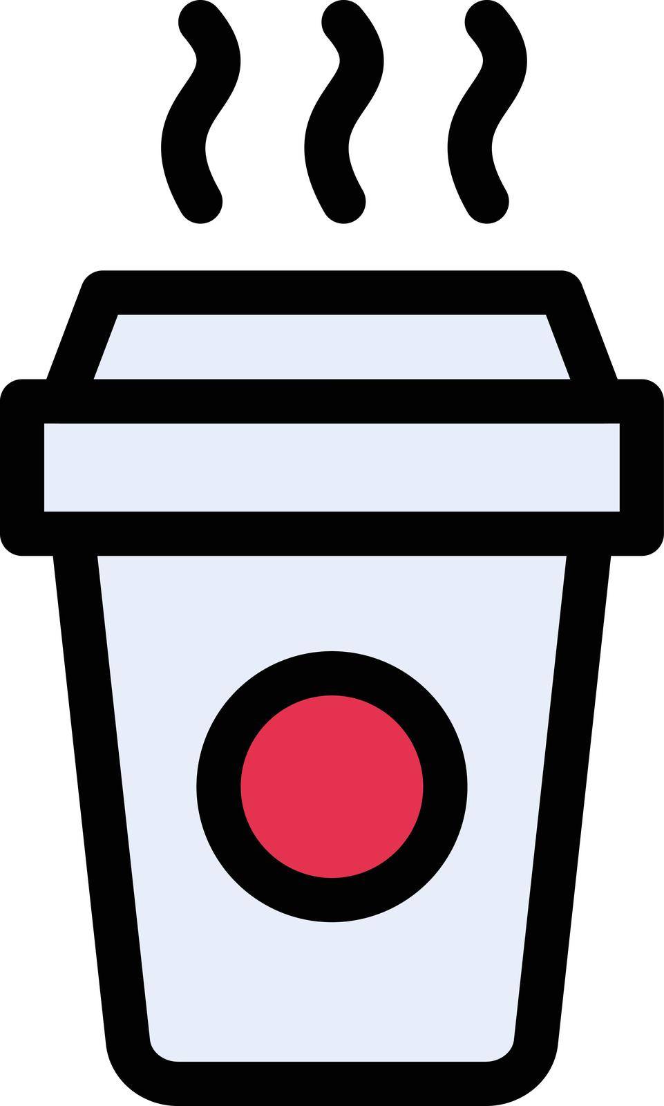 coffee vector color line icon