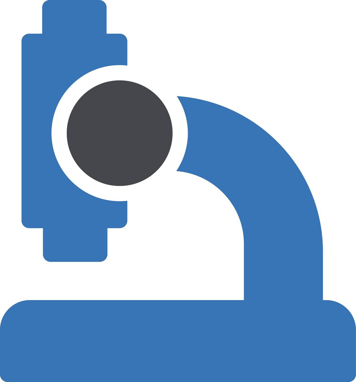 microscope vector glyph colour icon